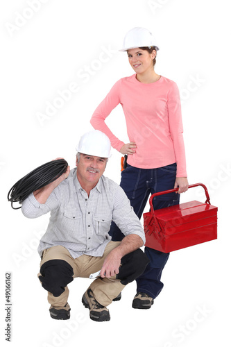 Photo: A team of tradespeople A team of tradespeople