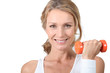 Woman With Dumbbell