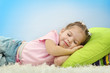 Photo: cute little girl sleeping cute little girl sleeping