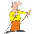 Vector: nordic walking-man nordic walking-man