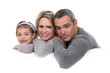 Portrait of parents with child