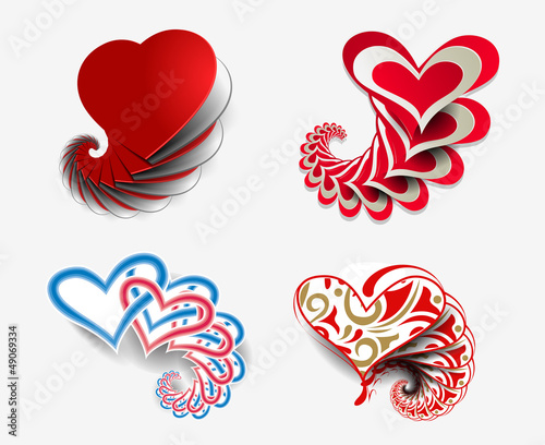 Vector: valentine's day heart, vector illustration. valentine's day heart, vector illustration.