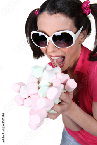 Photo: greedy woman greedy woman