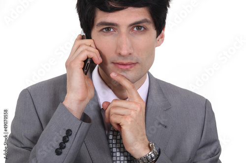 Photo: Businessman coming up with ideas Businessman coming up with ideas
