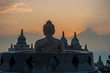 Borobudur temple at sunrise, Java, Indonesia