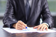 Businessman working with