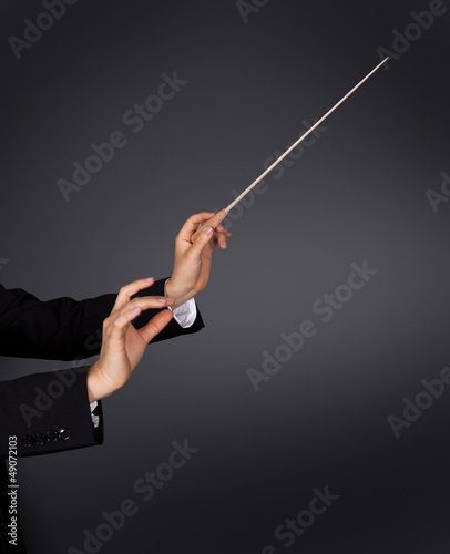 Photo: Music conductor with a baton Music conductor with a baton