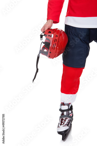 Photo: Professional hockey player after game Professional hockey player after game