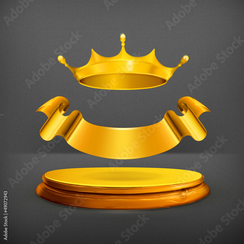 Vector: Golden crown Golden crown