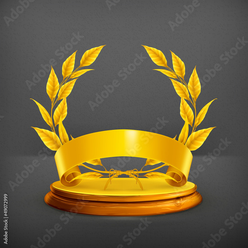 Vector: Golden wreath Golden wreath