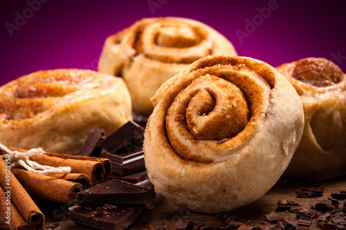Photo: Sweet cinnamon rolls Sweet cinnamon rolls