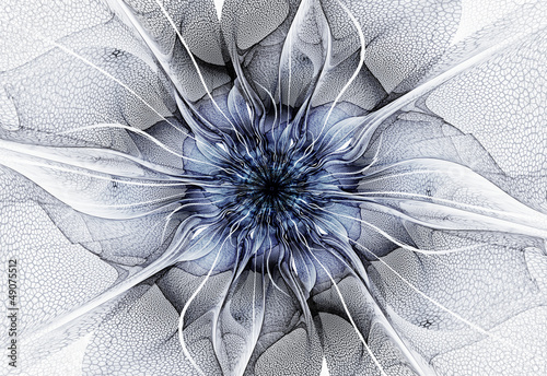 Nowoczesny obraz na płótnie Futuristic flower
