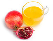 pomegranate and honey in a cup of glass