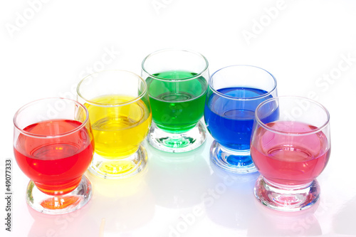 Photo: Colorful liquids Colorful liquids