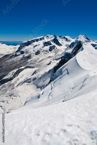Photo: Cresta Monte Breithorn e Gruppo del Rosa Cresta Monte Breithorn e Gruppo del Rosa