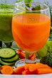 Health, fresh vegetable juice - weight loss concept