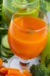 Health, fresh vegetable juice - weight loss concept