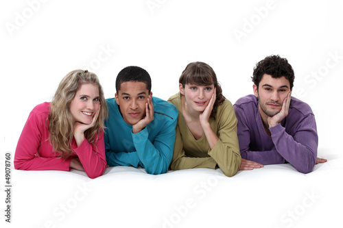 Photo: Ethnically diverse group of young people Ethnically diverse group of young people