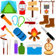Vacation - Outdoor Travel : Trekking/Camping icons