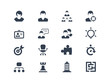 Recruiting and target icons Recruiting and target icons
