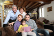 A cozy family portrait