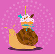Birthday snail