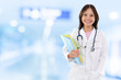 Young medical doctor woman.