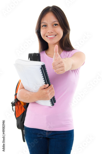 Photo: Asian college student Asian college student
