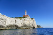Lighthouse on the cliff, Capri island (Italy)