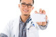 Asian medical showing business card