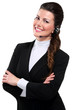 Young beautiful  woman call center