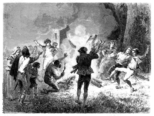 Illustration: Incendiaries - Emeutiers Incendiaires - end18th century Incendiaries - Emeutiers Incendiaires - end18th century