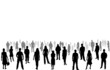 Vector: crowd of people - vector silhouettes crowd of people - vector silhouettes