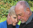 Senior couple in grief