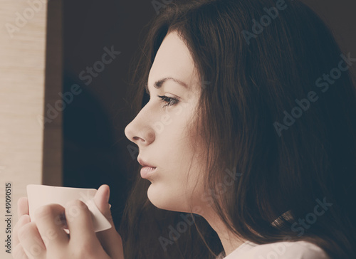 Photo: morning coffee near the window morning coffee near the window