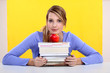 Student with books
