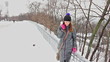 Video: young girl in the winter young girl in the winter