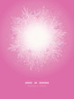 Vector pink branches sunburst vertical template background with