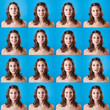 Beautiful Woman Portrait, Multiple Images