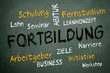 Kreidetafel mit Fortbildung