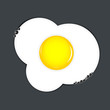 Fried eggs vector illustration