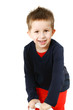 Playful little boy smiling