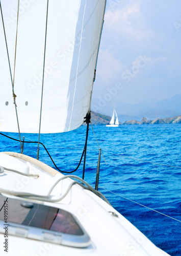 Photo: Yacht. Sailing. Yachting. Tourism. Luxury Lifestyle Yacht. Sailing. Yachting. Tourism. Luxury Lifestyle