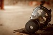 Foto: Modern gasmask in a room Modern gasmask in a room