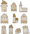 Cartoon houses