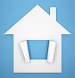 House with open window
