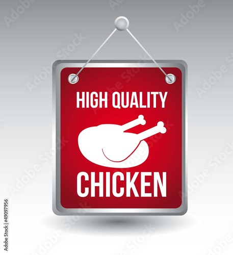 Vector: chicken label chicken label