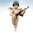 Illustration: cupid on his quest 3d illustration cupid on his quest 3d illustration