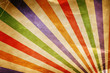 Multicolor Sunbeams grunge background. A vintage poster.