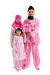malay family during hari raya
